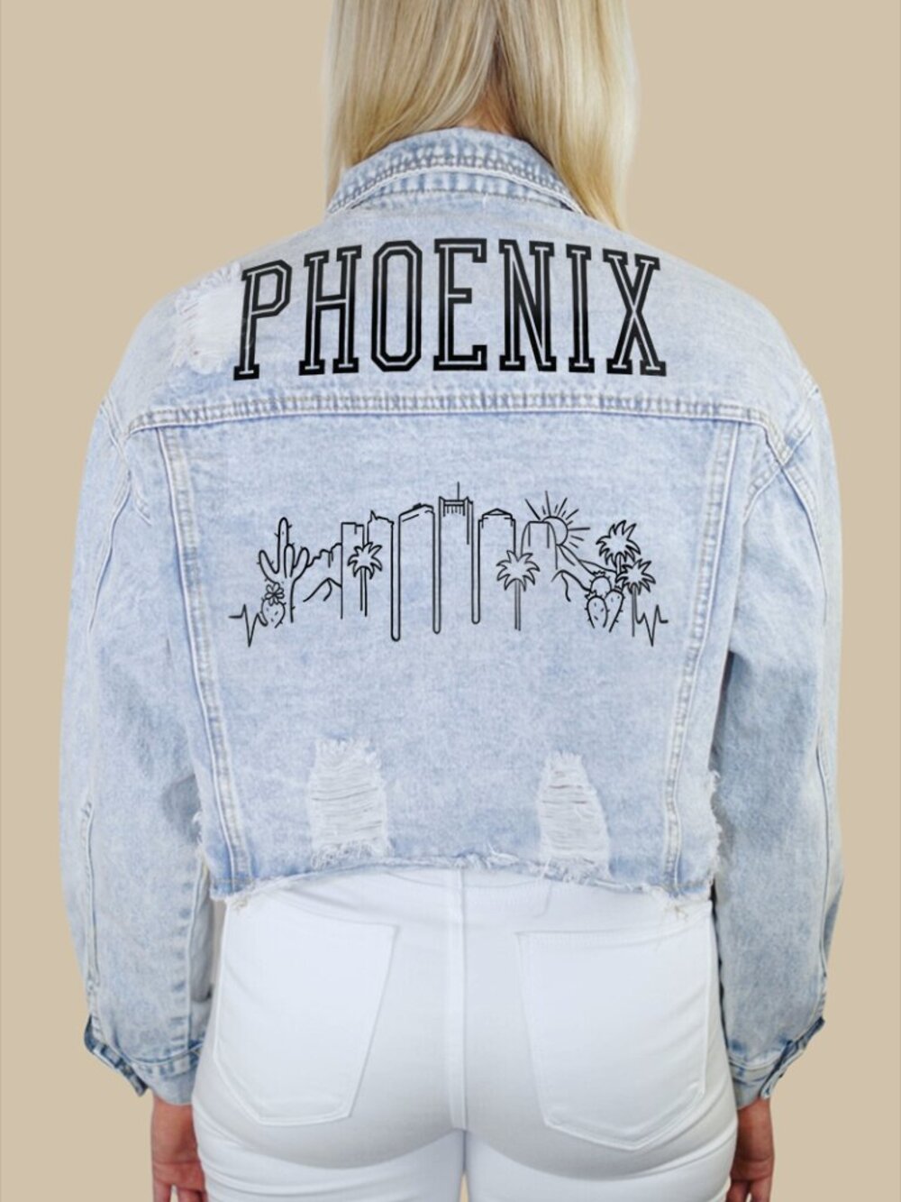 Phoenix Skyline Denim Jacket - Picture 5 of 5